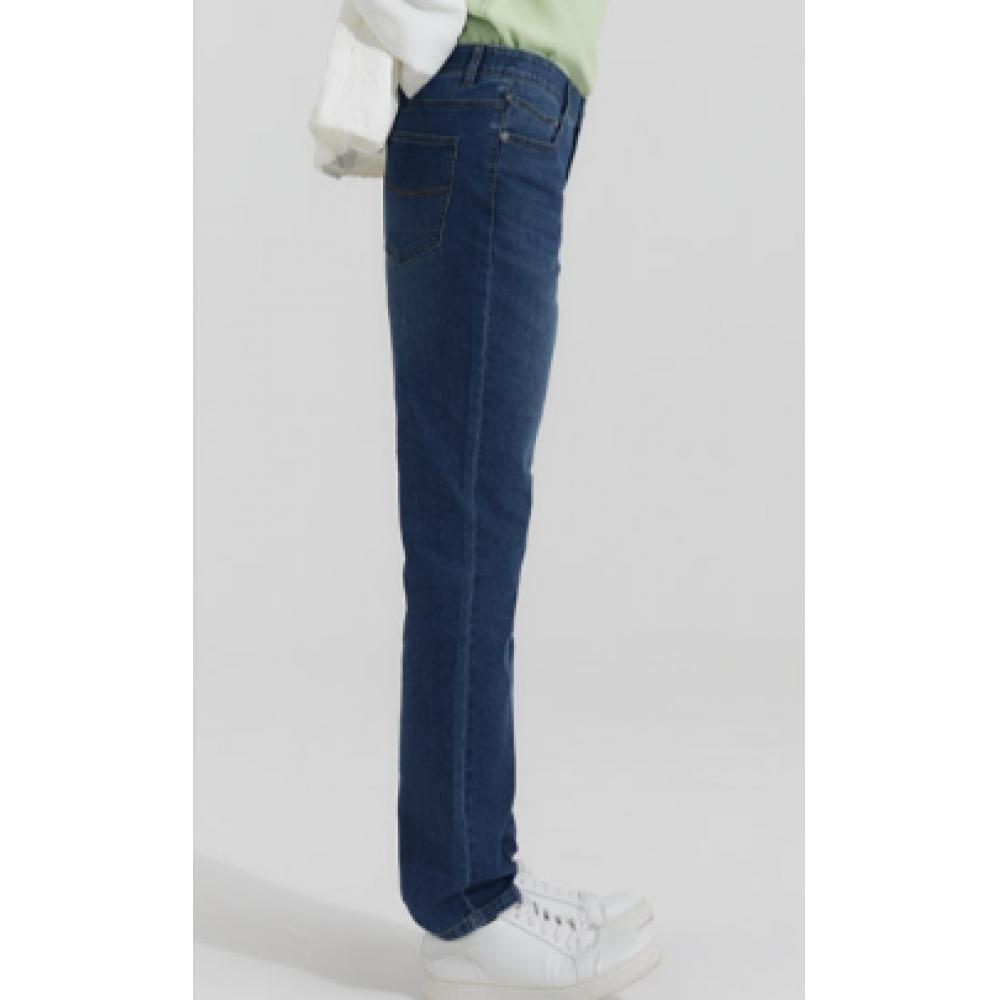 Bang Bang Men S Lycra Straight Fit Denim Sky