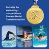 Zinc Alloy Swimming Competition Medal Neck Ribbon Sports Award Winner Round Medal  Training Awards