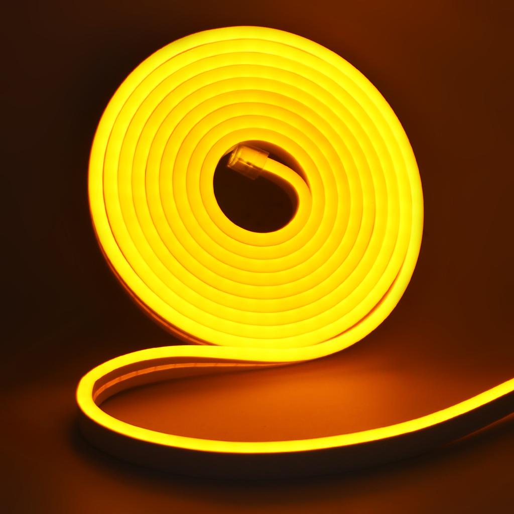 Battery Powered Flexible Neon LED Strip Lights 1M 2M 3M Waterproof DIY Design for Home Decoration White Warm Red Green Blue