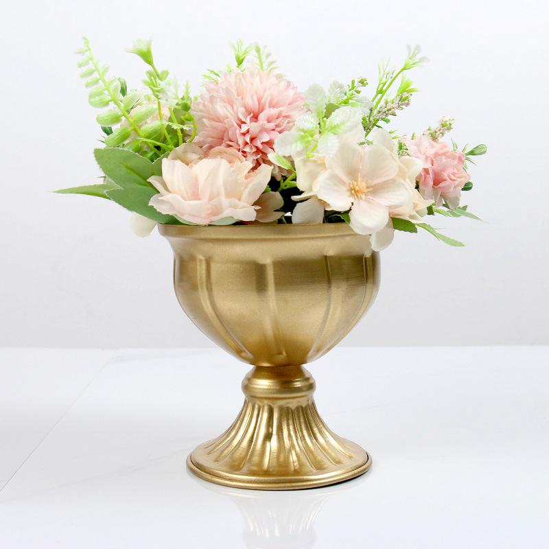 Metal Flower Vase Table Centerpieces Candle Holders Wedding Party Decoration Flower Arrangement Vase Potted Ornaments Home Decor