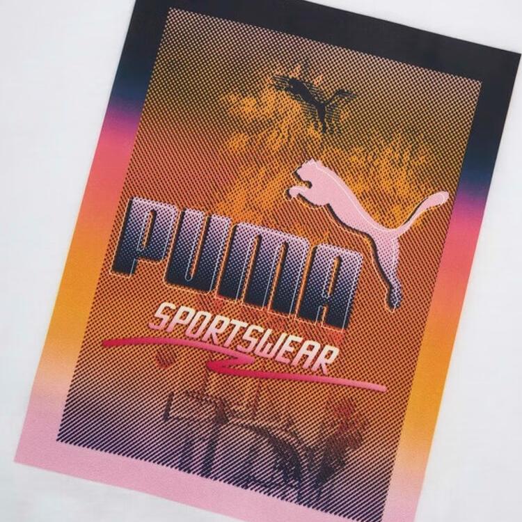 Новая мужская футболка PUMA Basic GRAPHICS Белая 02 690666-02