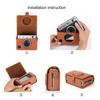 Instax Mini Evo Case for Fujifilm Instax Protective Full Scratch Shoulder Strap PU Easy to Easy to Magnetic Snap Included Film, Cover, Protection,