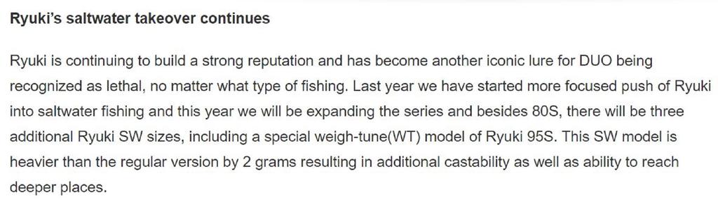 DUO Spearhead Ryuki 95S Weight Tune Sinking Lure ADA0037 (1819)