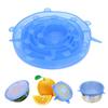 6/12pcs Reusable Silicone Stretch Lids - Keep Fruits & Veggies Fresh for Longer!