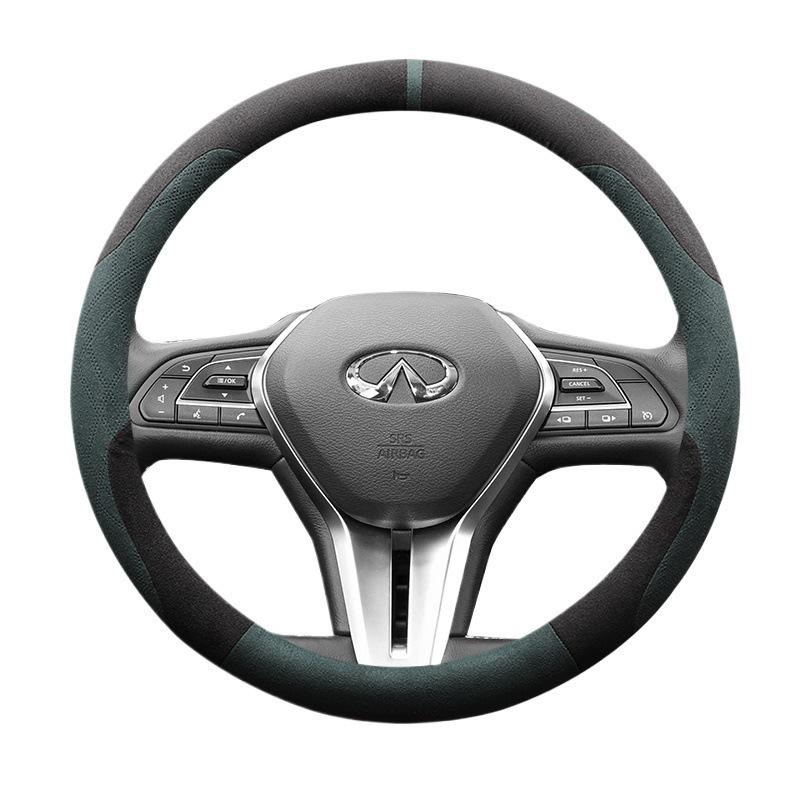 Чехол на руль из замши для Infiniti Q50L, QX50, QX60, QX55, Q70L - Зимнее использование