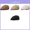 Повседневная однотонная хлопковая шляпа-берет для женщин, дышащая дорожная кепка на лето и весну