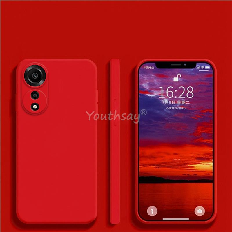 Для OPPO A78 чехол силиконовый жидкий для OPPO A78 чехол простой резиновый TPU защитный противоударный чехол для телефона OPPO A78 4G чехол
