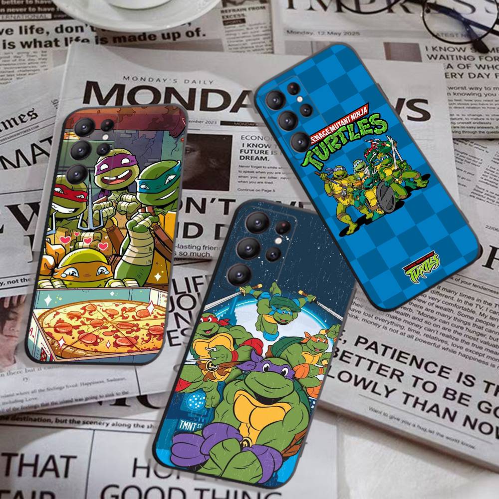 Animated N-Ninja T-Turtles TV Phone Case For Samsung S 24 Fe 25 Ultra Plus 20 Lite 21 30 22 23 24 22 Ultra 5G Fundas