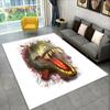 3D Visual Illusion Dinosaur Area Rug,Carpet Rug for Home Living Room Bedroom Sofa Playroom Doormat Decor,Kid Non-slip Floor Mats
