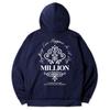 Толстовка с капюшоном из тяжелого махрового трикотажа Million Key