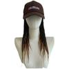 Visors Hats Black Baseball Cap with Dreadlocks Long Dirty Braid Hip Hop Hat  Summer