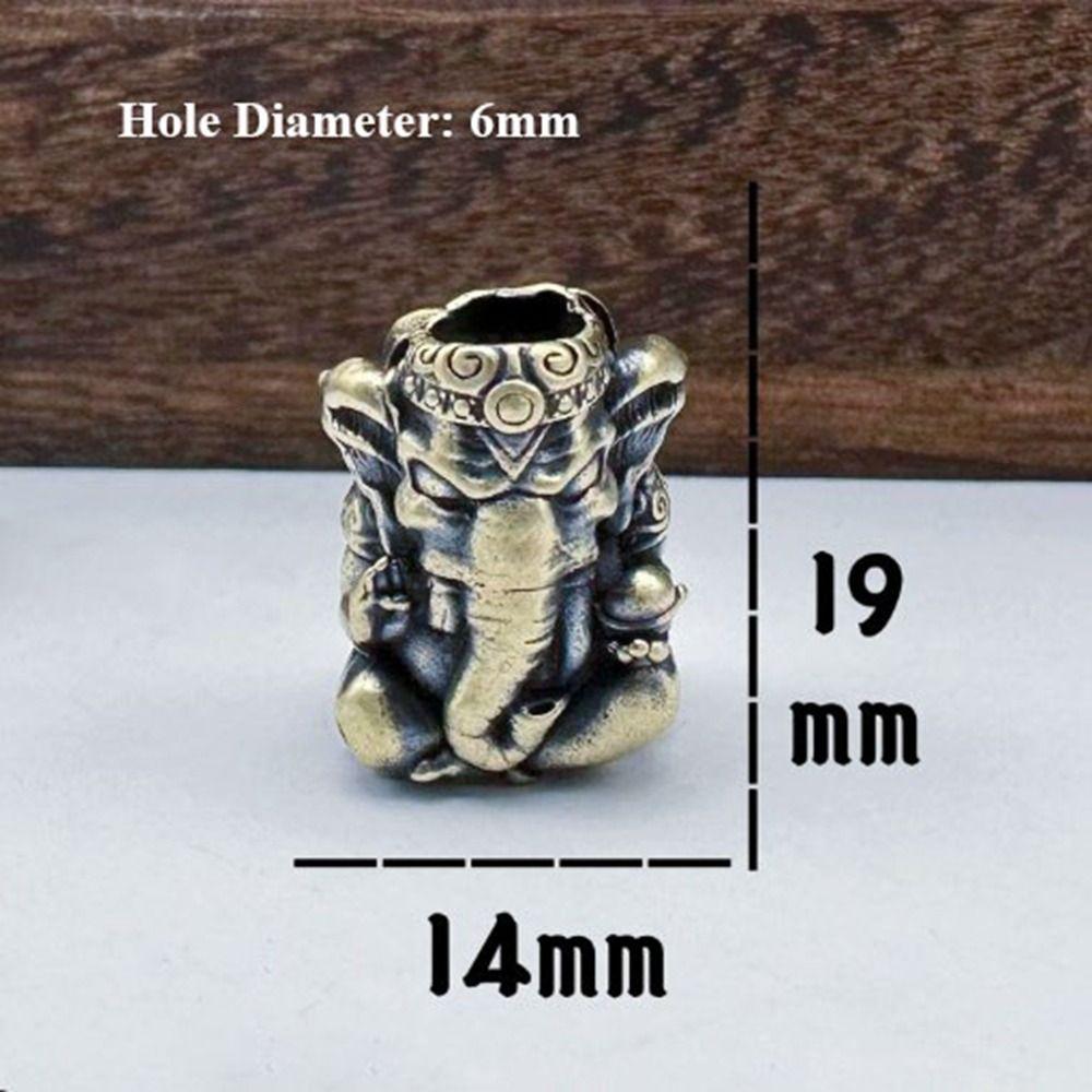 Ручная работа Lucky Cat Elephant Head Charms Браслет Шнурок Подвеска EDC Outdoor Tool