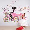 Creative Beautiful Girl Wall Stickers Romantic Personality Self Paste Murals Decoration