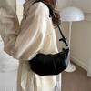Women'S Bag Fashion Shoulder Bag Texture Pu Simple Dumpling Bag Premium Retro Solid Color Armpit Bag