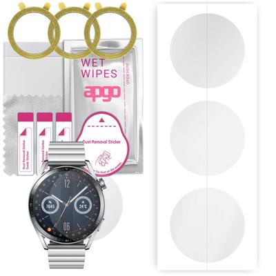 3 гидрогелевых защитных пленки apgo для Huawei Watch 3 Elite, гидрогелевая пленка, с позиционирующим слоем, простая установка