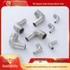 304 Stainless Steel Male Thread 90° Hose Barb Elbow Fitting