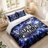 Bedding Set 1 Duvet Cover 2 Pillowcases Sex Pistols Print Bedroom Home Decoration