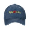 Vintage Mano Negra French Rock Band Baseball Caps Unisex Distressed Denim Washed Sun Cap Outdoor Workouts Adjustable Caps Hat
