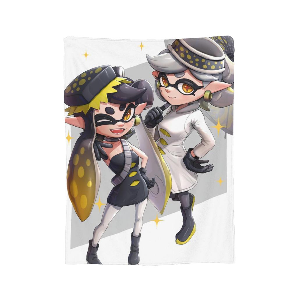 Splatoon Game Blanket Fleece Summer Multi-function Ultra-Soft Throw Blanket for Bed Outdoor Bedspread