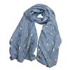 Lady Butterfly Print Long Wrap Women's Shawl Pashmina Stole Scarf Scarves
