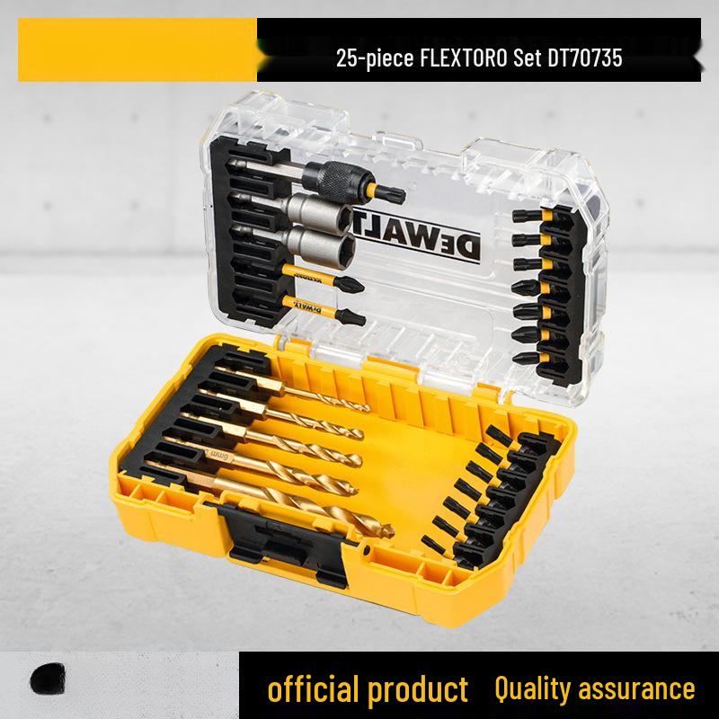 Набор бит для электрической отвертки - Сильно магнитные, Нескользящие, Высокая твердость, Крестовые (Phillips), Шестигранные (Hex), Torx, Вольфрамовая сталь.