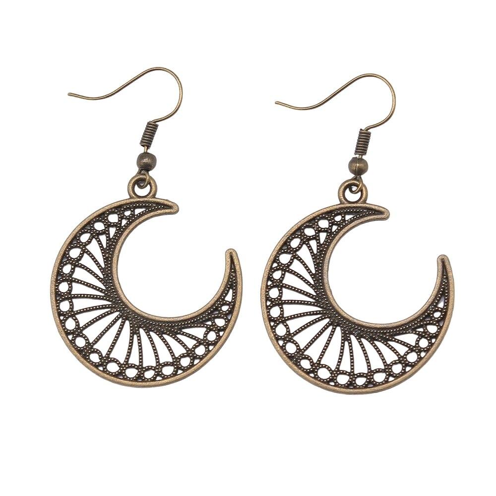 1 пара подвесок со звездами и луной для женщин, модные серьги, висячие серьги