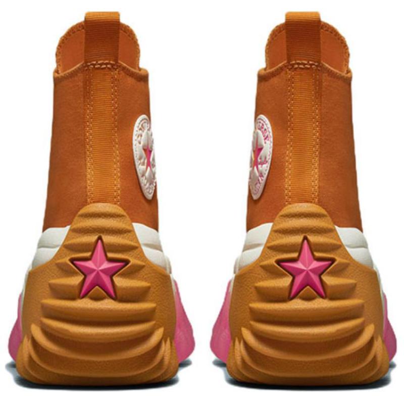 Converse Run Star Motion Повседневные и удобные парусиновые кеды с высоким верхом Унисекс Коричневый и желтый