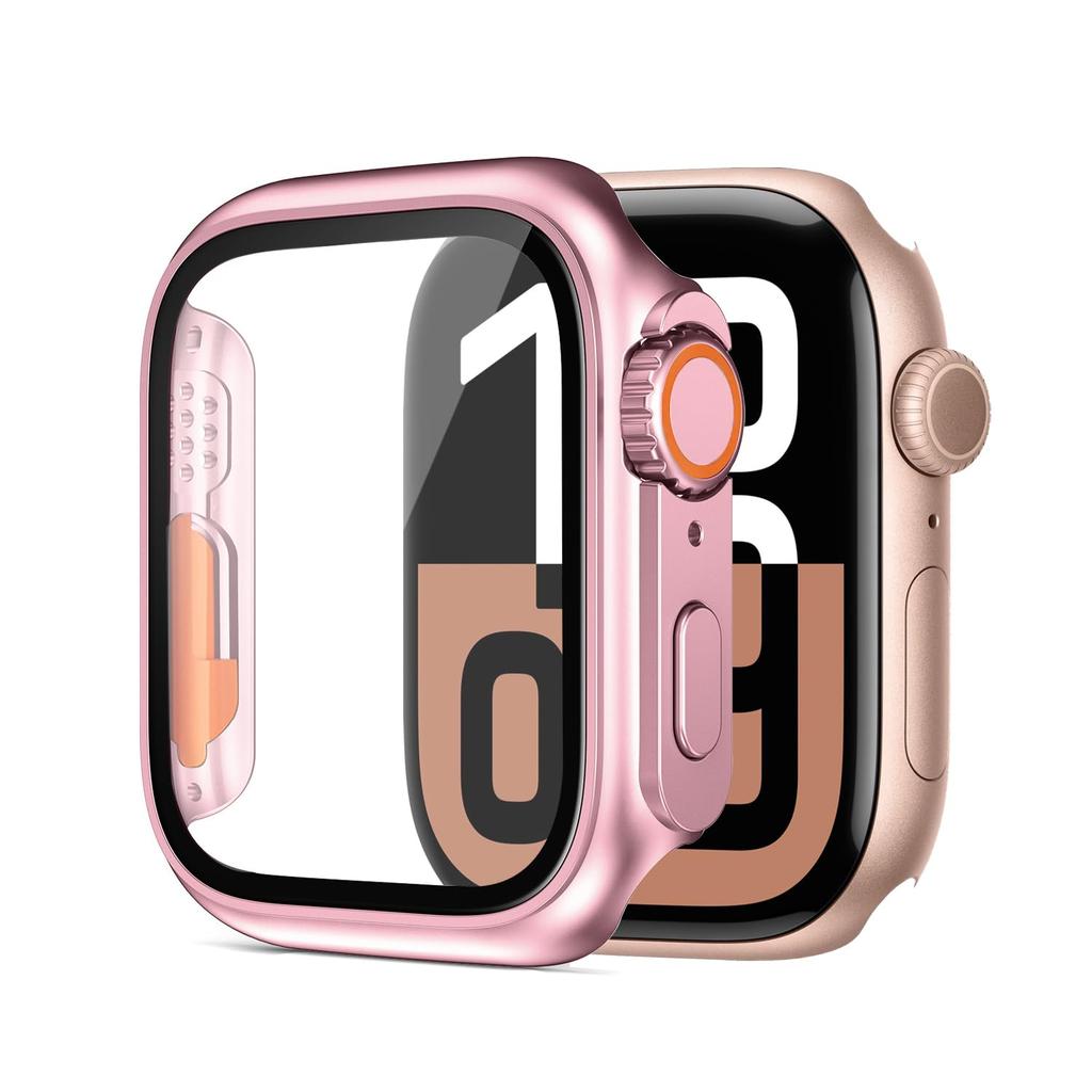 Защитная пленка для корпуса Apple Watch 11 10 46 мм 42 мм Улучшенная до Ultra PC Cover+Закаленное стекло Аксессуары для iWatch Series 10 11