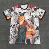 Футболка с коротким рукавом в стиле сборной Японии Коллаборация с аниме Dragon Ball One Piece Naruto