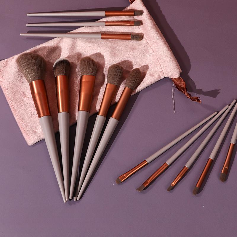 13Pcs Makeup Brush Set, Blush Eyeshadow Concealer Foundation Powder Brushes for Beginners