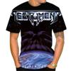 Летняя новая мода американская хэви-метал группа Testament мужская 3D-печатная футболка унисекс хип-хоп повседневная футболка Cools Rock Street
