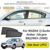 LINNUNU Магнитная автомобильная шторка от солнца Для Mazda 3 Axela седан Боковая сетчатая шторка Летняя солнцезащитная шторка Защита от УФ-излучения аксессуары для приватности