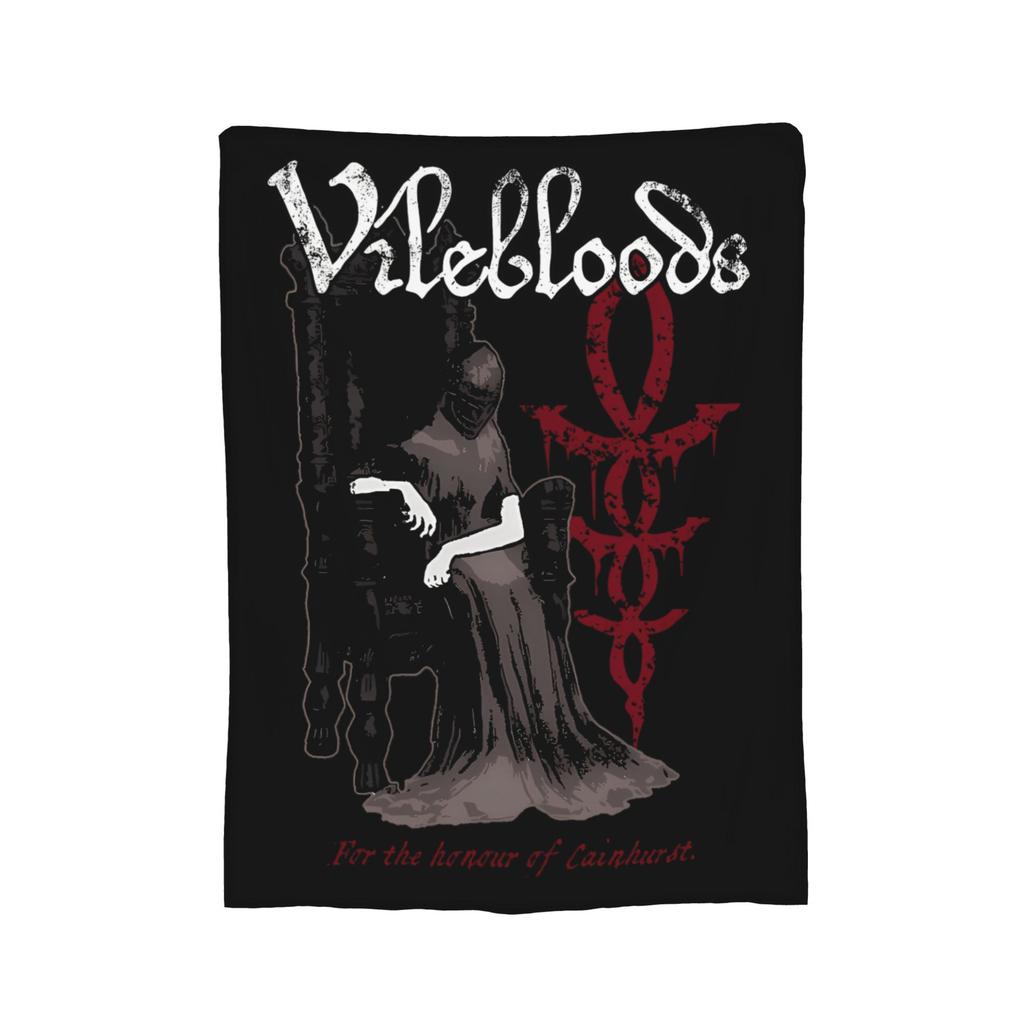 Bloodborne Video Game Blankets Velvet Summer Breathable Warm Throw Blanket for Sofa Car Bedding Throws