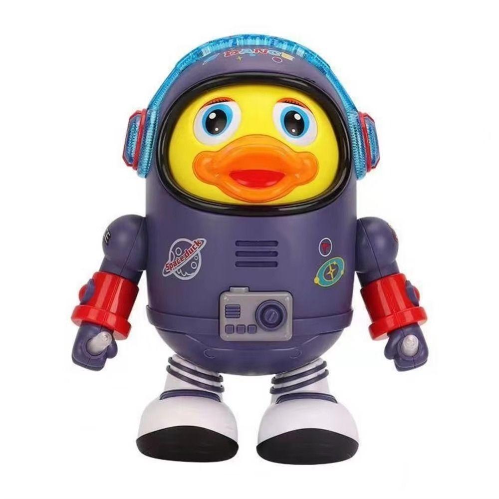 Interactive Electric Dance Space Duck Plastic Duck Musical Interactive Toy Desktop