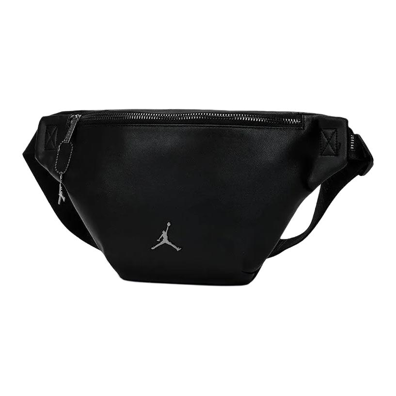 Jordan Спортивная кожаная сумка через плечо/на пояс с логотипом Air, унисекс, черная DR2919-010