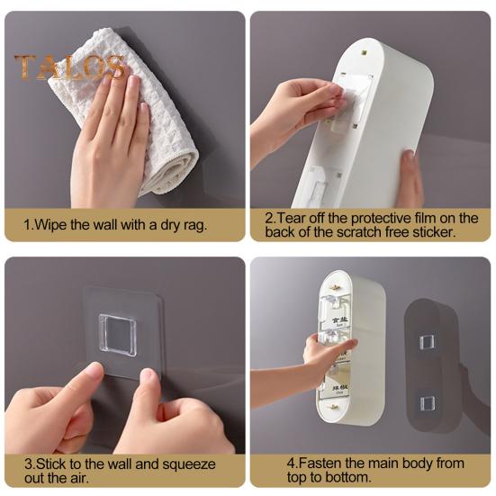 Коробка для специй Интегрированный пылезащитный материал из полипропилена Практичный контейнер для специй без перфорации Товары для дома