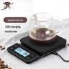 USB Rechargeable Multifunctional Pour-Over Coffee Scale with Timer