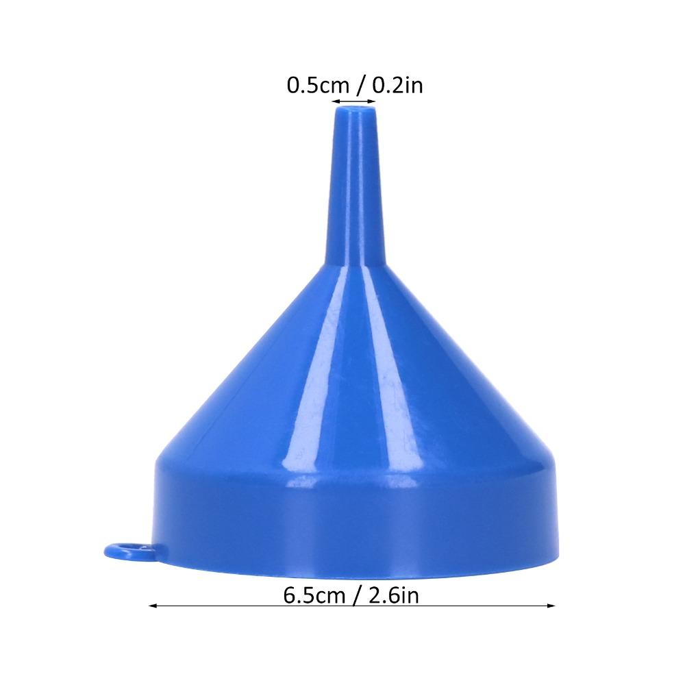 10PCS Plastic Plastic Refilling Funnel Round Kitchen Funnel Small Funnel Sets Liquid Transfer