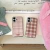 Корейский Девчачий Клетчатый Чехол Серебристая Рамка Для Телефона Для Samsung Galaxy S23 S24 S25 S26 FE PLUS ULTRA EDGE Литье Смолой Y2K