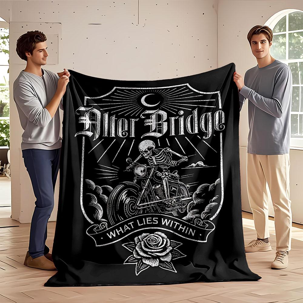Skeleton Rider Blanket Design for all seasons blanket lunch break throw gift