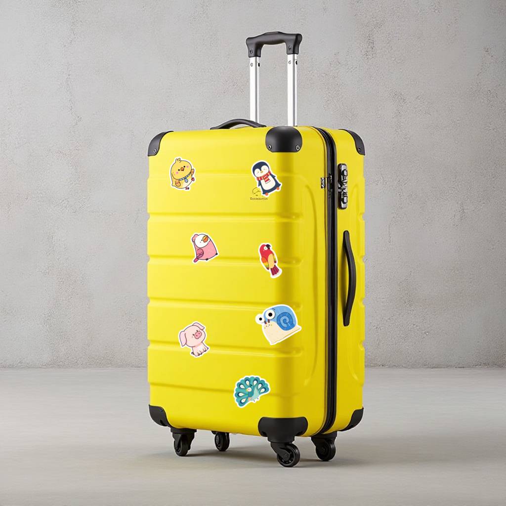 35pcs Cute Animals Stickers Fun Sea Life DIY Stickers Stationery Stickers For Suitcase Fridge Phone Luggage Laptop Guitar Car