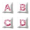 Polyester Pillowcase Home Car Decoration Printing Pillowcase 26 English Letter Cushion Cover