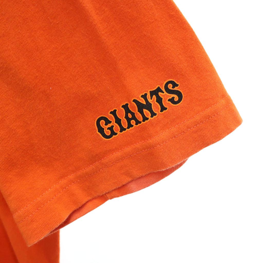 Xlarge GIANTS Short Sleeve T-shirt L Orange Men's Used