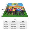 Плед The Wiggles из микрофлиса Четыре размера Уютный для спальни Отличный подарок