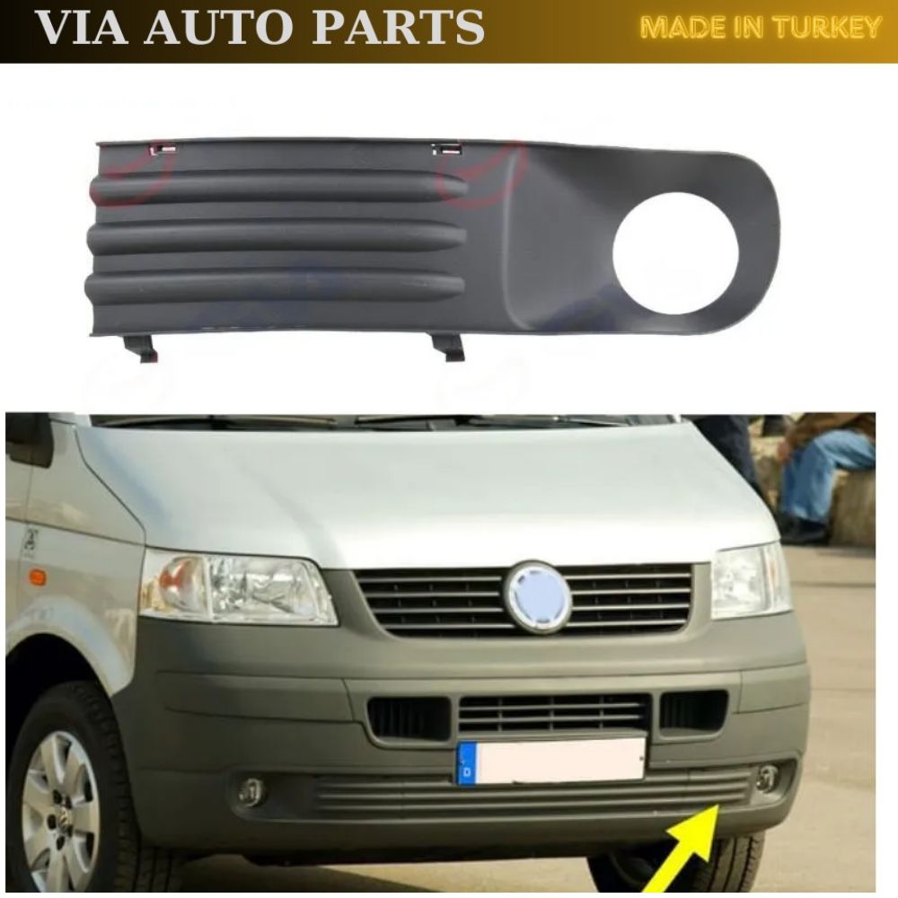 Рамка противотуманной фары переднего бампера левая сторона для Transporter T5 2003-2010 OEM 7H0807489B