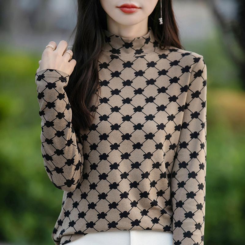 DAFIFY Женские модные повседневные осенне-зимние свитера с длинным рукавом и полуводолазкой