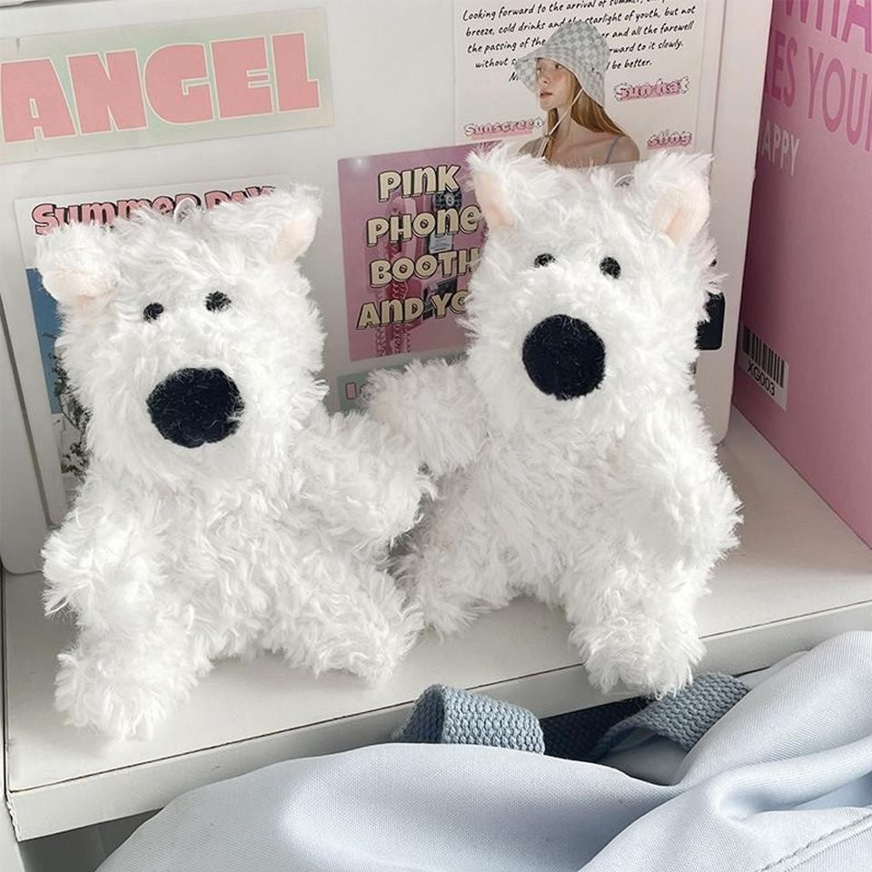Cute West Highlands Puppy Cartoon Bag Pendant Couple Bag Charms Accessories Gift Bag Charm