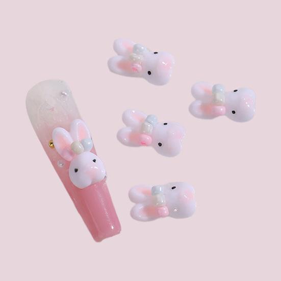 Yousheng 10 шт. украшения для ногтей в виде маленького кролика милые мультяшные украшения для ногтей для красивых и очаровательных аксессуаров для ногтей