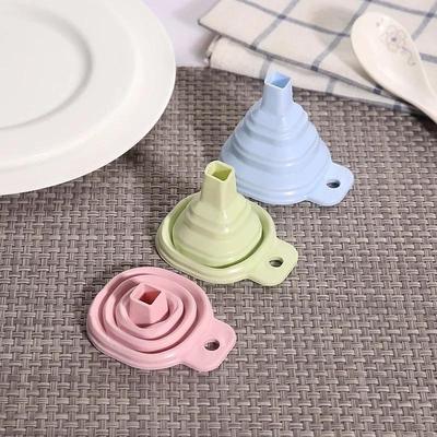 Складная телескопическая воронка для дома, силиконовая утечка масла, кухонная маленькая воронка для жидкости, удобная и практичная, высокая термостойкость