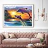 5D DIY Diamond Painting Dolphin Cross Stitch Kit Mosaic Diamond Embroidery Rose Full Round/Square Drill Home Decoration